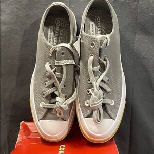 Converse Gray Canvas Sneakers with White Trim All Star 70
